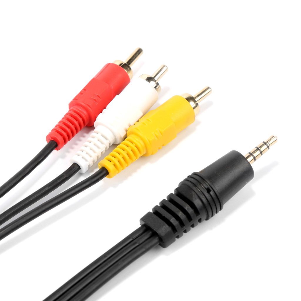 Cáp Chuyển Đổi Cổng Âm Thanh 3.5mm Sang 3 Rca Dài 1.5m/3m/5m/10m