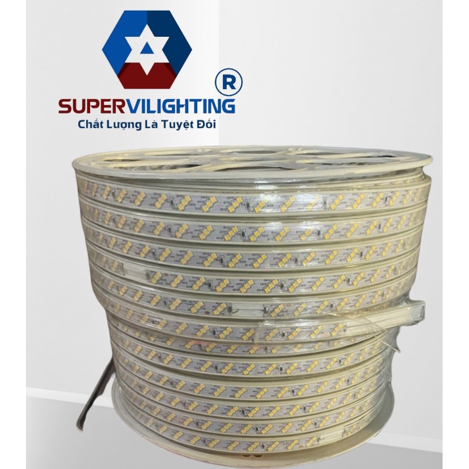 Led dây SuperVilighting, MS LEDD-SUP-2H-3H,120 bóng, CS 9-15w/m, mắt led 2 hàng - 3 hàng, Bảo hành 24 tháng