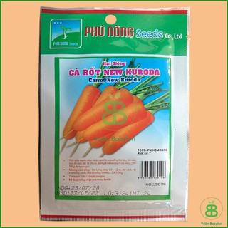 Hạt Giống Cà Rốt , Cao Sản, Giàu Dinh Dưỡng, Dễ Trồng, Năng Suất Cao Phú Nông - Gói 2G