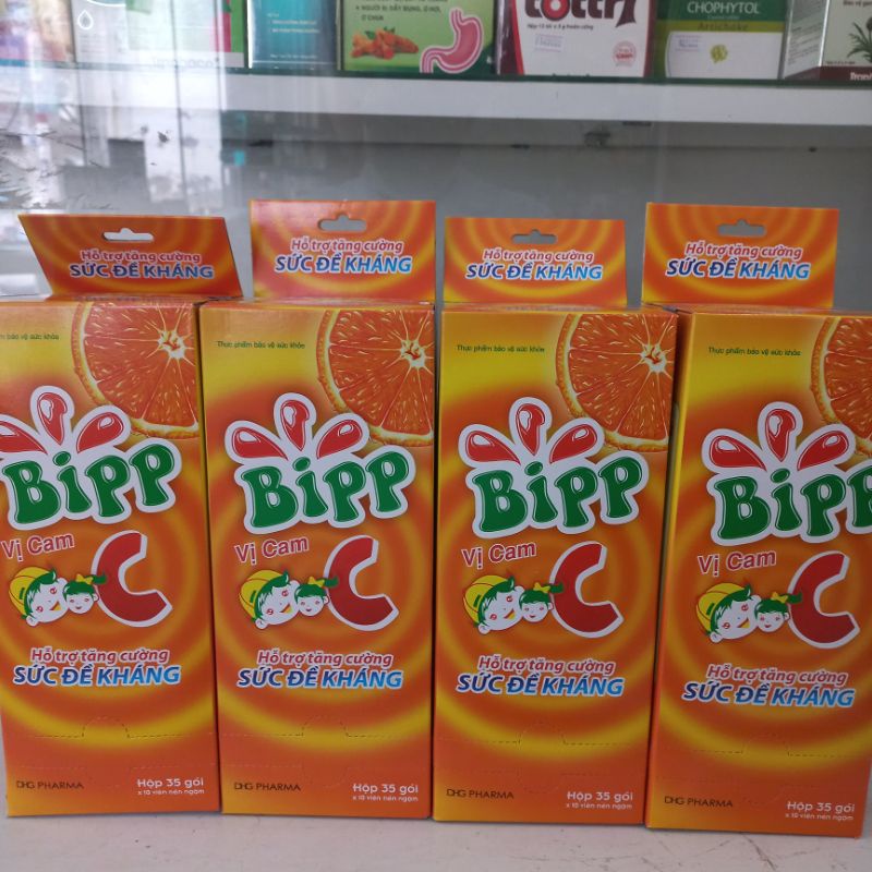 ✅ Kẹo ngậm Bipp C DHG Hộp 35 gói