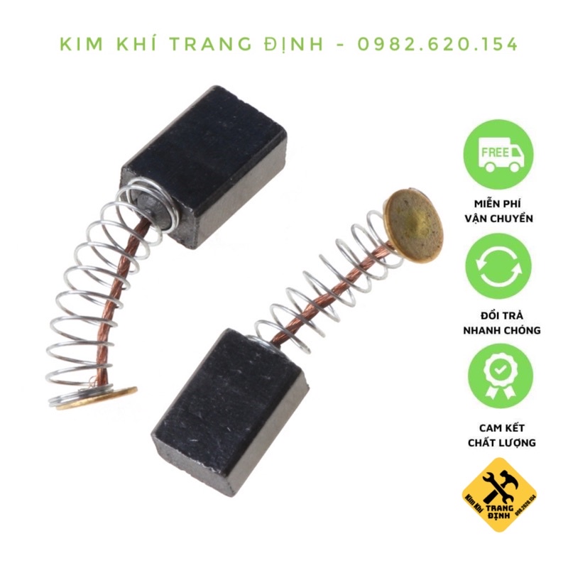 Chổi than Nhật bản Takaras dùng cho máy mài, máy cắt, máy khoan và các loại máy khác - 1 đôi