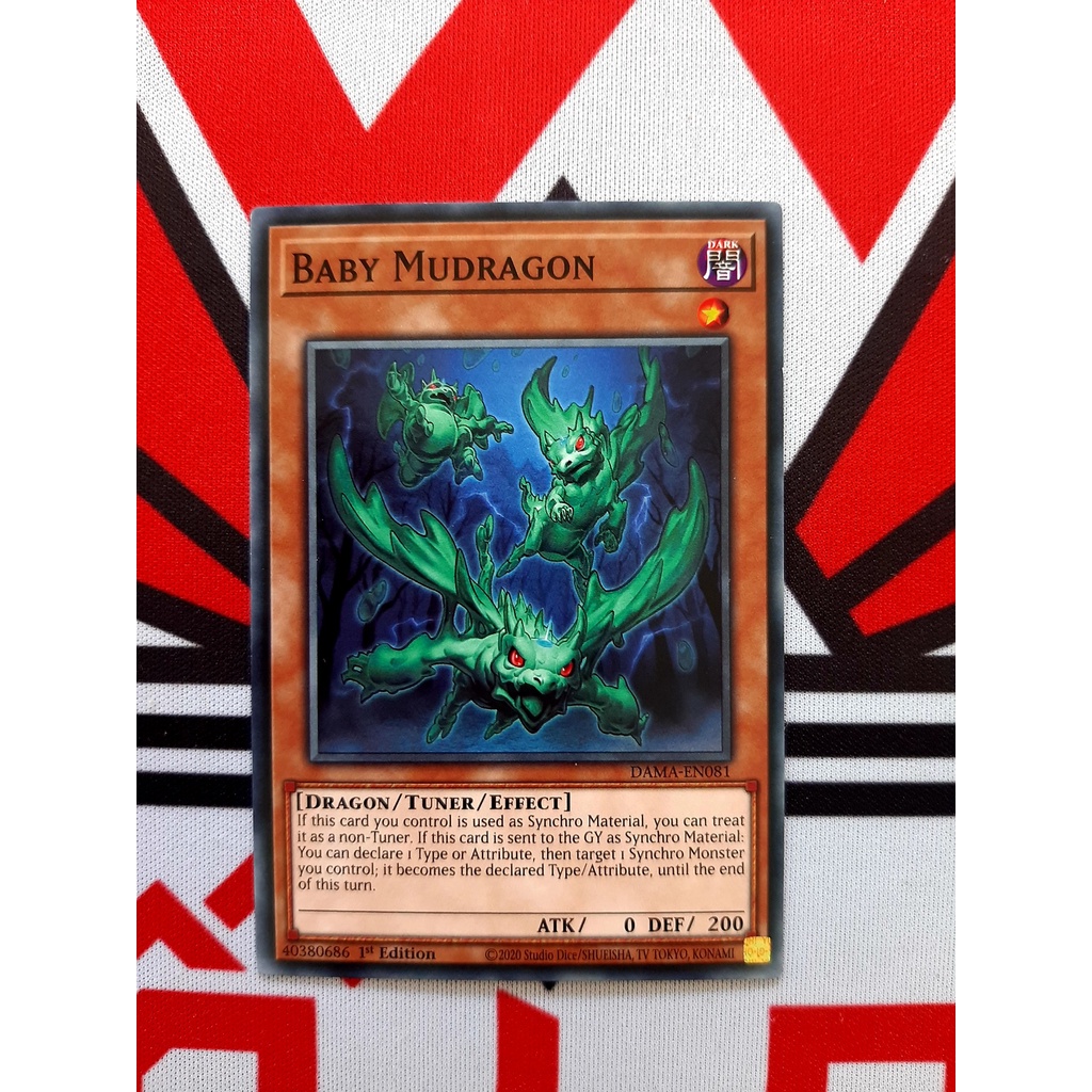[ Đỗ Lạc Yugioh ] Thẻ Bài Mint90 Yugioh Monster Baby Mudragon  - Common
