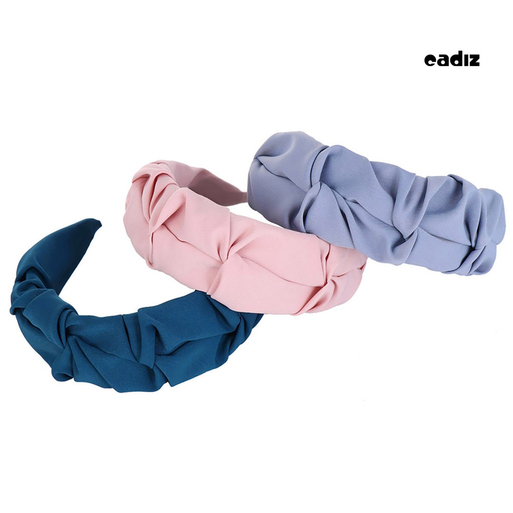 Băng Đô Cài Tóc Màu Trơn Cho Nữ