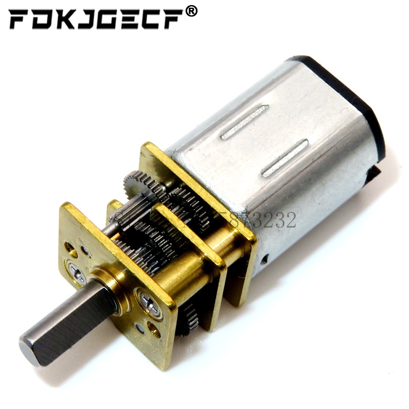 Động Cơ Bánh Răng Kim Loại Mini DC 3V / 6V / 12V N20 15 / 30 / 50 / 60 / 100 / 200 / 300 / 500 / 1000RPM