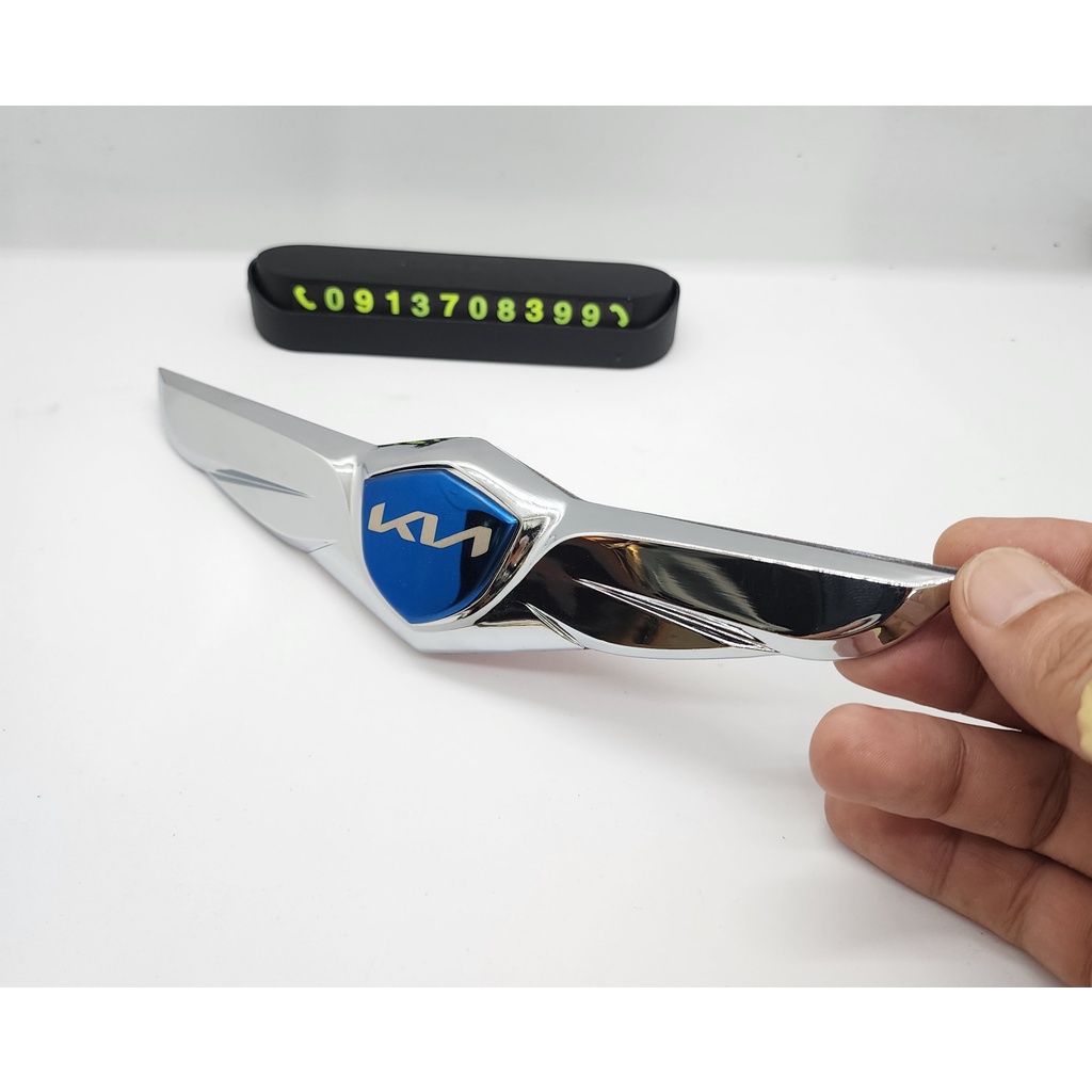 Biểu tượng đôi cánh KIA mới 2022+Tặng bảng báo số ĐT logo KIA mới