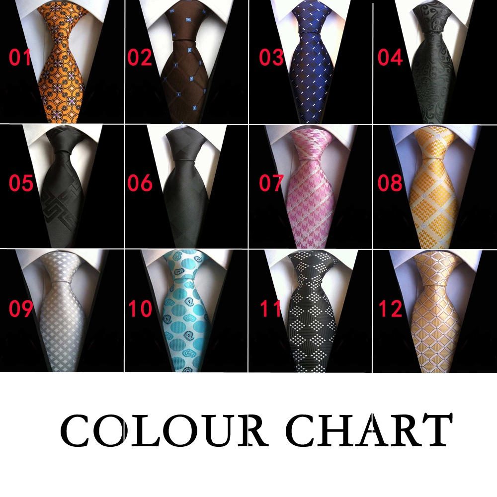 Cà Vạt Lụa 8cm Họa Tiết Hình Học Thời Trang Cho Nam