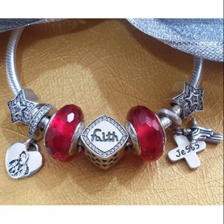 Charm bạc 925 tình yêu Jesus và Đức Mẹ