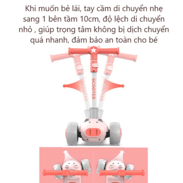 Umoo Scooter Xe Trượt Chòi Chân cho bé từ 1 tuổi