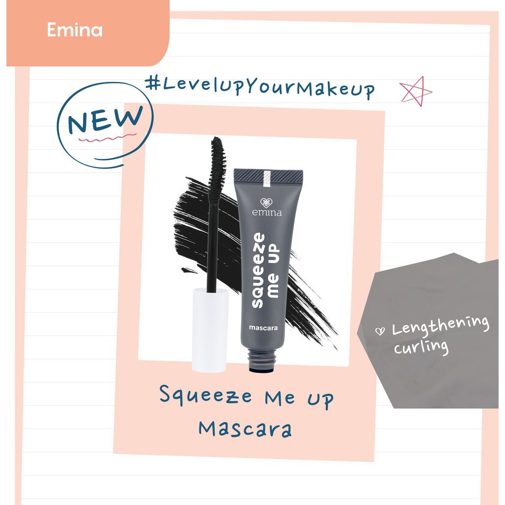 (hàng Mới Về) Mascara Emina Chuốt Mi Cong Vút Và Dài Hơn