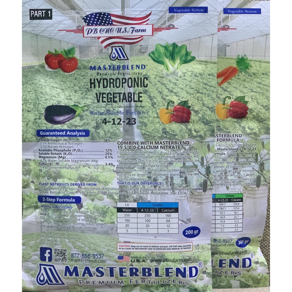 Dinh Dưỡng Thủy canh MasterBlend Nhập Từ Mỹ
