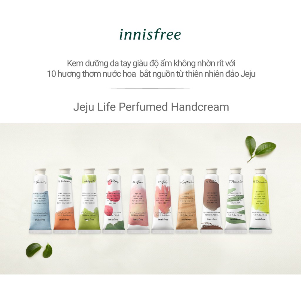 Kem Dưỡng Da Tay Innisfree Jeju Life Perfumed Hand Cream 30ml | BigBuy360 - bigbuy360.vn