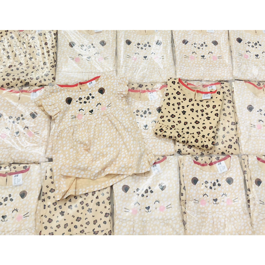 [RẺ VÔ ĐỊCH] Váy đầm cho bé gái - Set 2 váy Minnie be HM cho bé gái size 1-6t