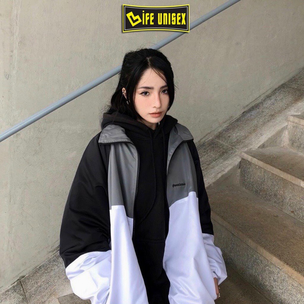 Áo khoác Dù SENTINIALS Unisex Ulzzang 2 lớp phối màu 2 size Nam Nữ chất dày dặn 468