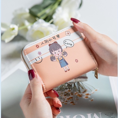 Ví ngắn cô gái Chibi 4 mùa siêu cute nhiều màu