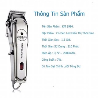 Tông đơ cắt tóc Kemei 1996
