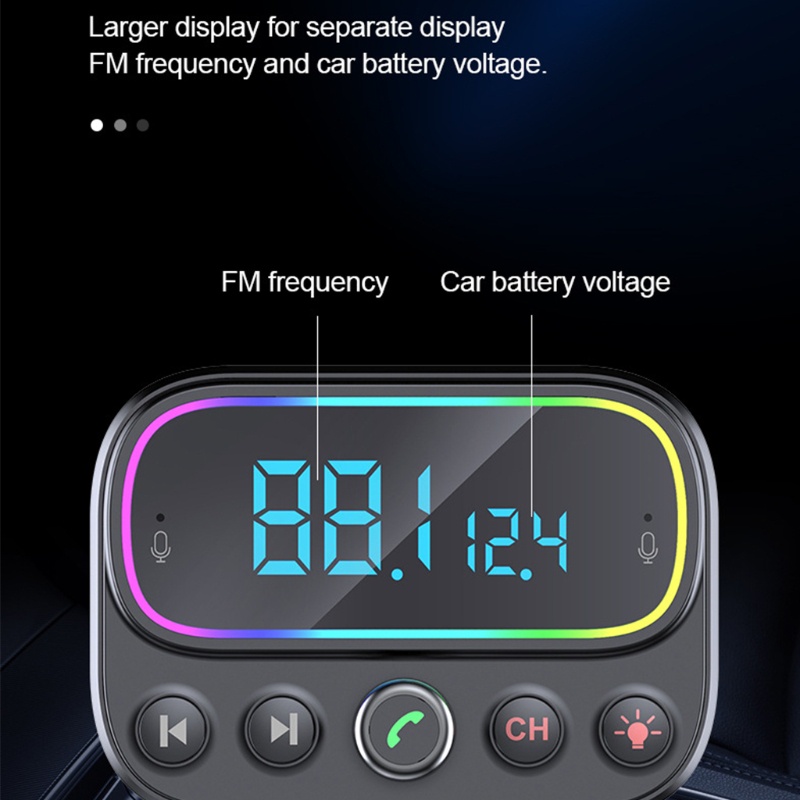 Máy Phát Nhạc zzz FM Tự Động Kết Nối Bluetooth 5 Đầu Nối A2DP Hỗ Trợ A2DP