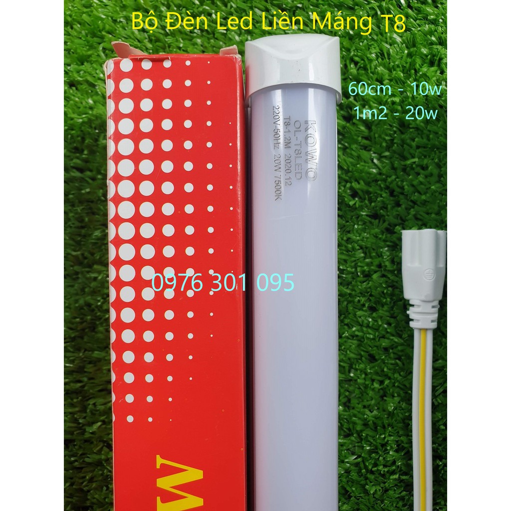 Bộ Đèn Led Liền Máng 1m2 - Trắng [ T8 ]