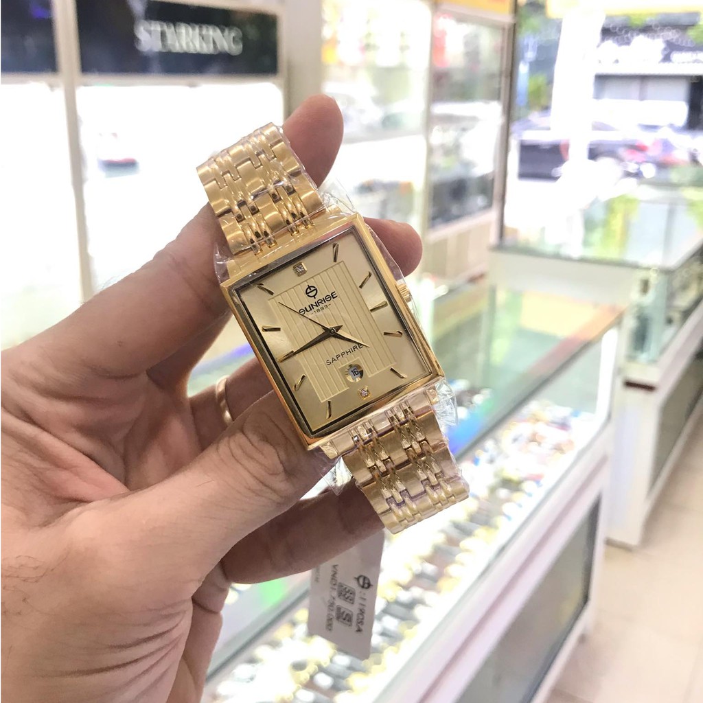 Đồng hồ nam SUNRISE 1190SA full hộp, kính sapphire chống xước chống nước tốt | BigBuy360 - bigbuy360.vn
