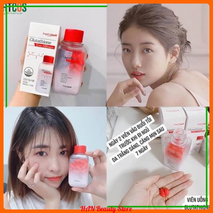 Freeship - Hàng Chuẩn Hàn - Viên Uống Trắng Da Glutathione Ever Collagen 7Day Angle’s Liquid | BigBuy360 - bigbuy360.vn