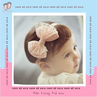 Băng đô/Turban phiên bản Hàn Quốc nơ thắt nút đính sao cho trẻ sơ sinh Quà tặng cho trẻ sơ sinh