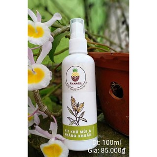 Tinh dầu xịt khử mùi kháng khuẩn đa năng Fuwa3e, chai 100ml