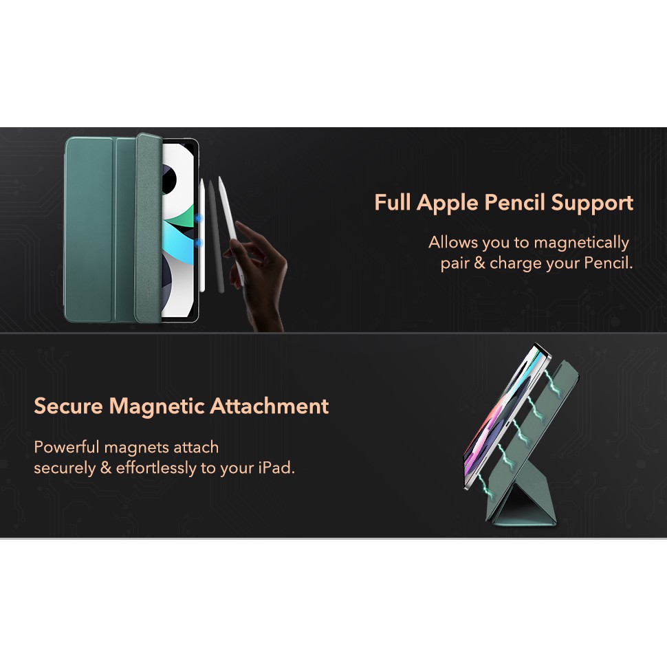 Bao da iPad Air 4 10.9inch 2020 ESR Rebound Magnetic Slim Case.