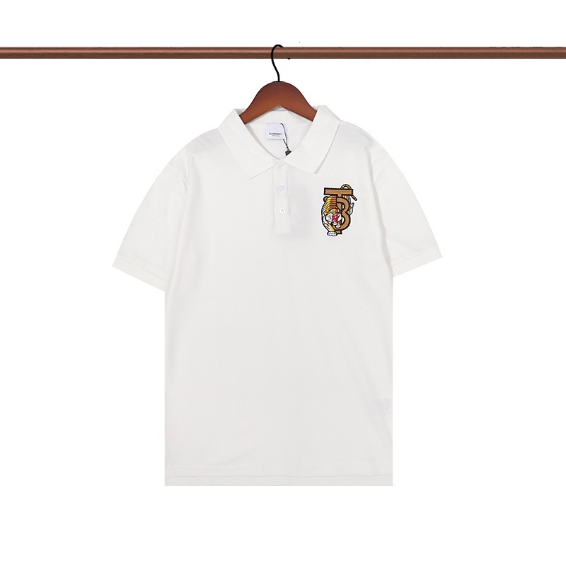 Áo Thun Polo Cotton Tay Ngắn Thêu Hình Hổ Thời Trang Thể Thao Unisex