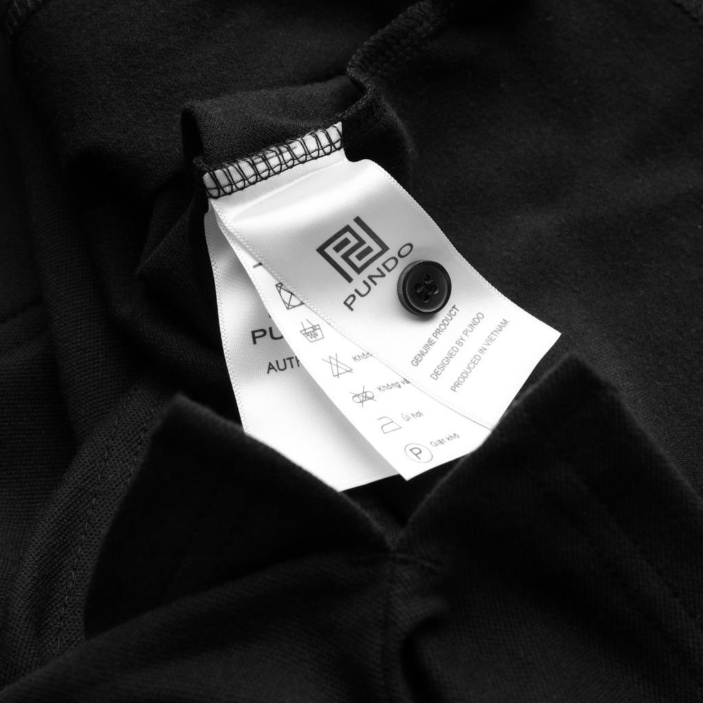 Áo thun polo nam PUNDO có cổ 6 màu logo sang trọng chất vải mềm mát APPD47