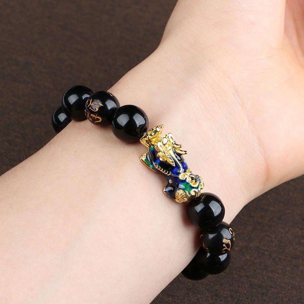 Vòng Đeo Tay May Mắn Cho Nam|Mặt Dây Chuyền Hình Linh Vật Thay Đổi Màu Sắc