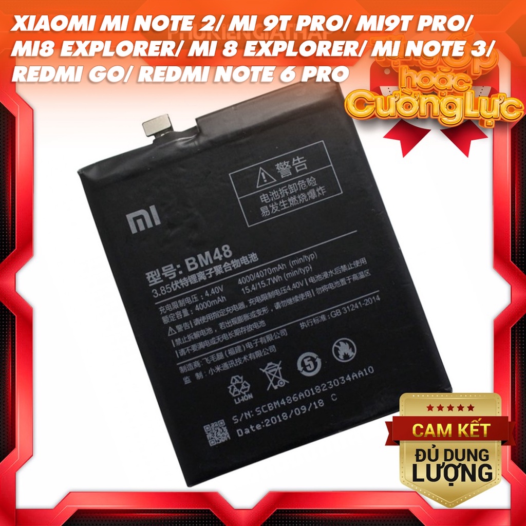 Pin zin cho Xiaomi Mi Note 2 (BM48) - 4070mAh