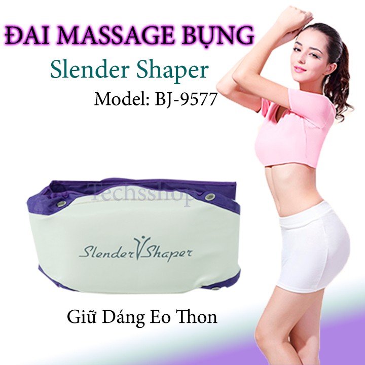 Máy massage giảm mỡ bụng Slender shaper - Đai mát xa giảm mỡ - Có nhiệt tan mỡ nhanh