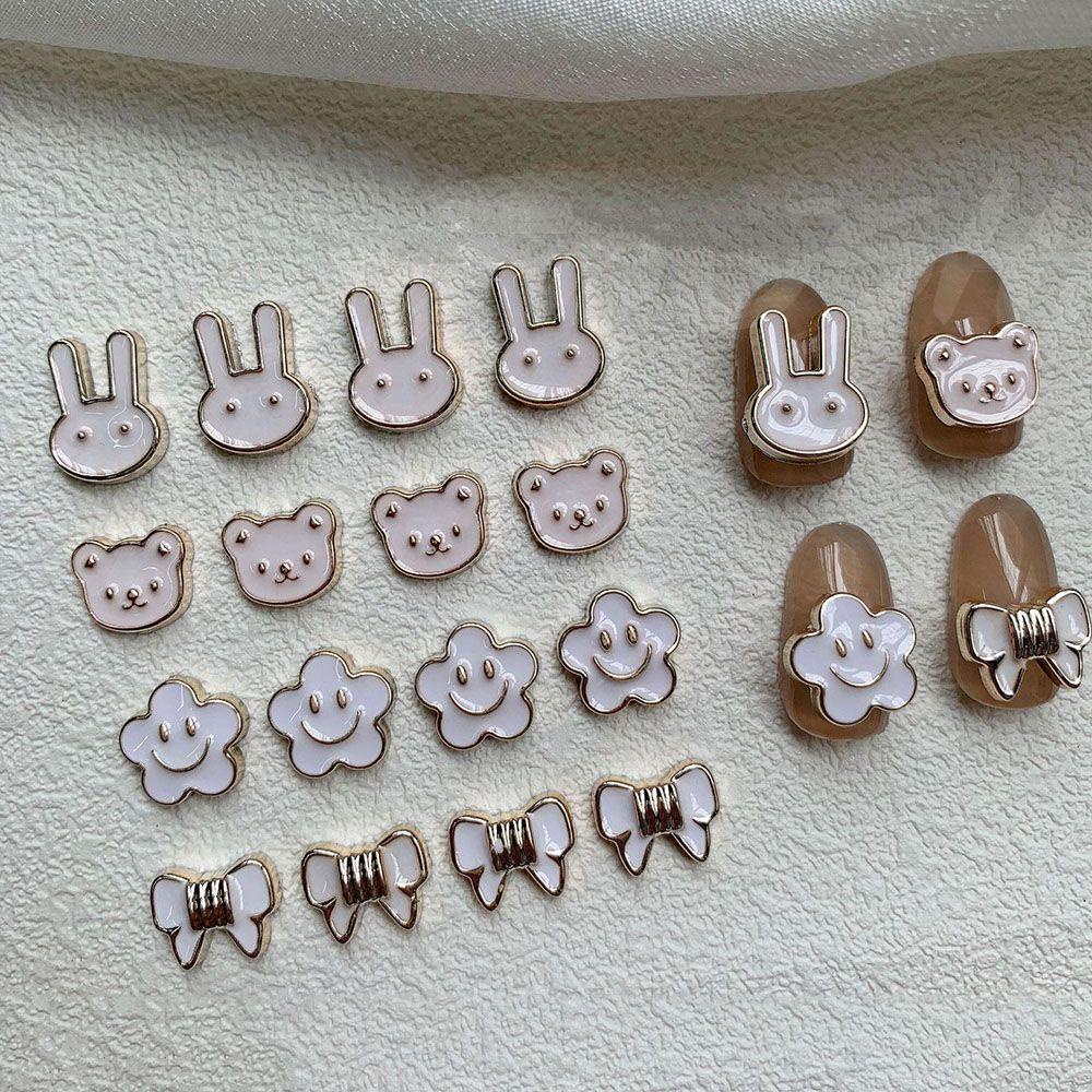 USNOW Phụ Kiện Trang Trí Móng Tay Nghệ Thuật Họa Tiết Hoạt Hình Gấu Thỏ Phnom Penh DIY