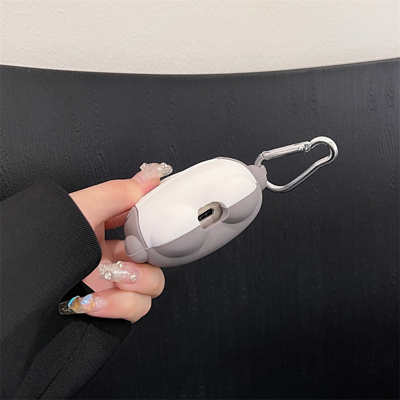 Vỏ Bảo Vệ Hộp Sạc Tai Nghe bluetooth Không Dây Xiaomi Mi Buds 4 Pro Bằng Silicon Mềm Hình Cá Mập 3D Dễ Thương