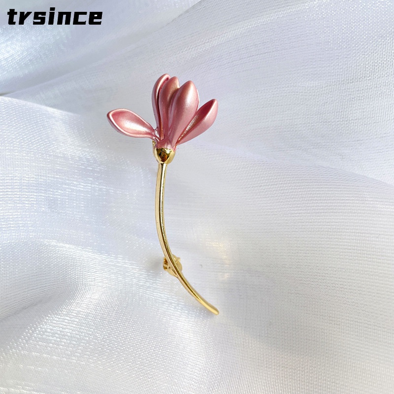 Ghim Cài Áo Hình Hoa Sen Đính Đá Phong Cách Vintage