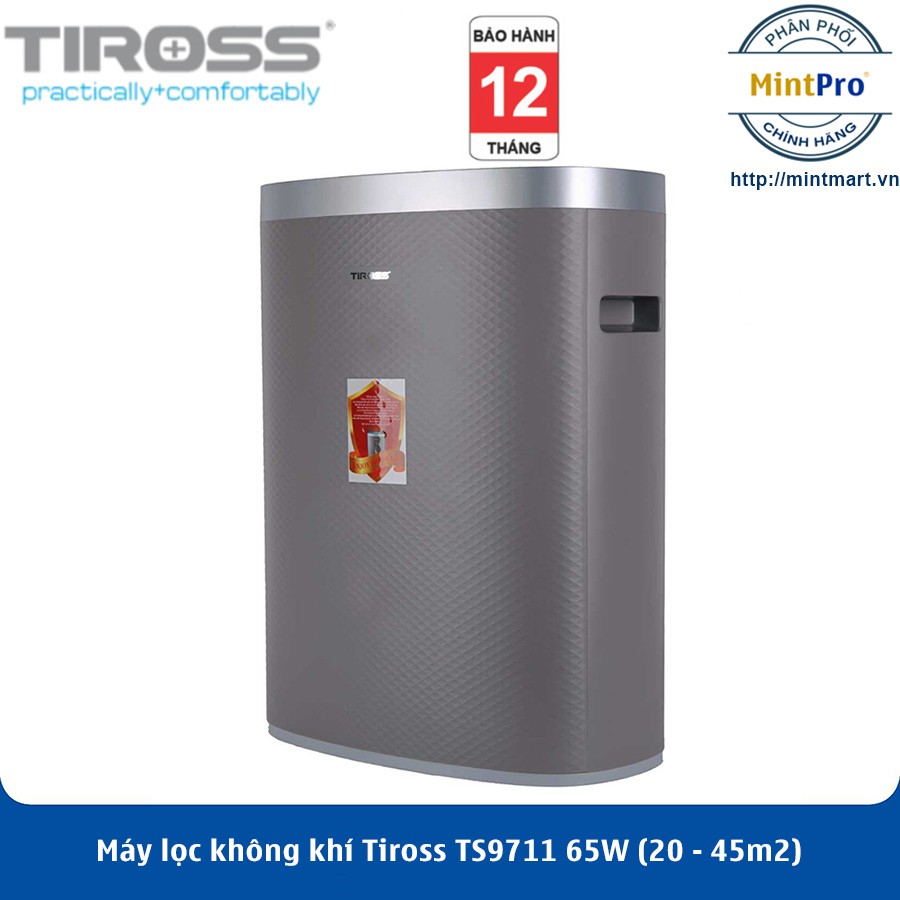 Máy lọc không khí Tiross TS9711 65W (20 - 45m2) - Hàng Chính Hãng