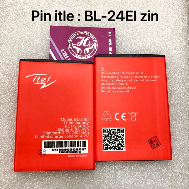 Pin iTel BL-24Ei cho itel A13 A31 A43 it1508 Plus S11 Plus S31