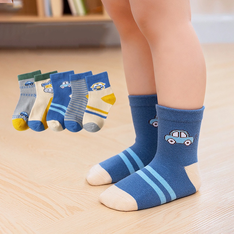Set 5 đôi vớ kẻ sọc xinh xắn cho bé