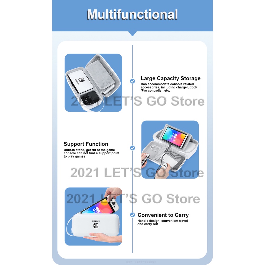 Túi lưu trữ cầm tay Switch/OLED xách tay Túi xách tay Case Travel Pouch cho Trò chơi Nintendo Switch Console