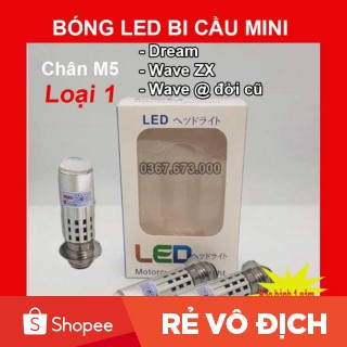 Bóng pha led bi cầu-dream/zx/w@-bi cầu mini chân m5-pha cốt trắng vàng