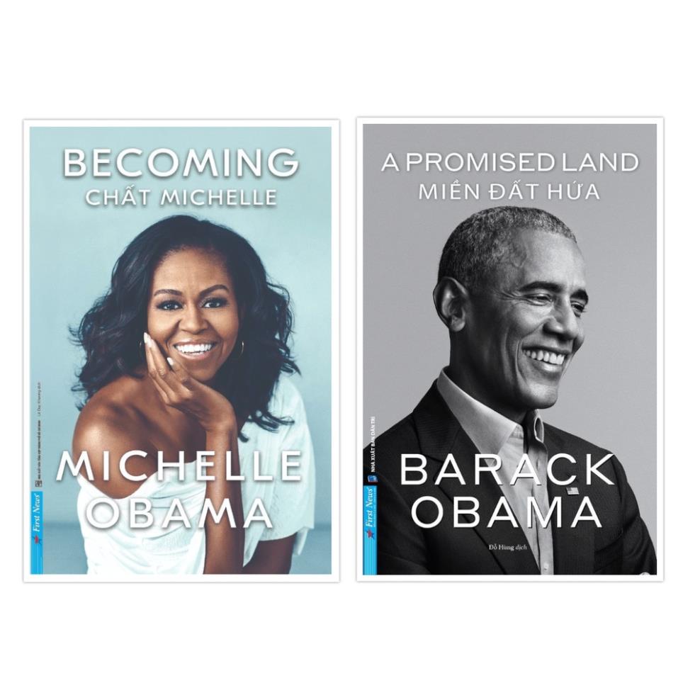 Sách - Combo Becoming (Chất Michelle) + A Promised Land (Miền Đất Hứa) - First News