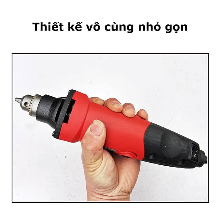 Máy mài cầm tay mài khuôn mài khắc đa năng mini nhỏ gọn - Tặng kèm 2 chổi than