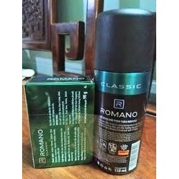 Xịt khử mùi Romano 150ml