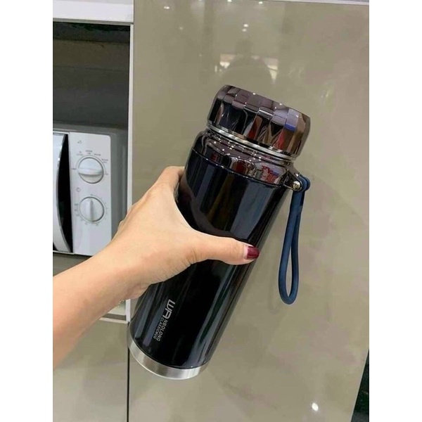 Bình nước giữ nhiệt có khay lọc trà dung tich 1500ml lõi inox 034 giữ nhiệt tốt, an toàn vệ sinh