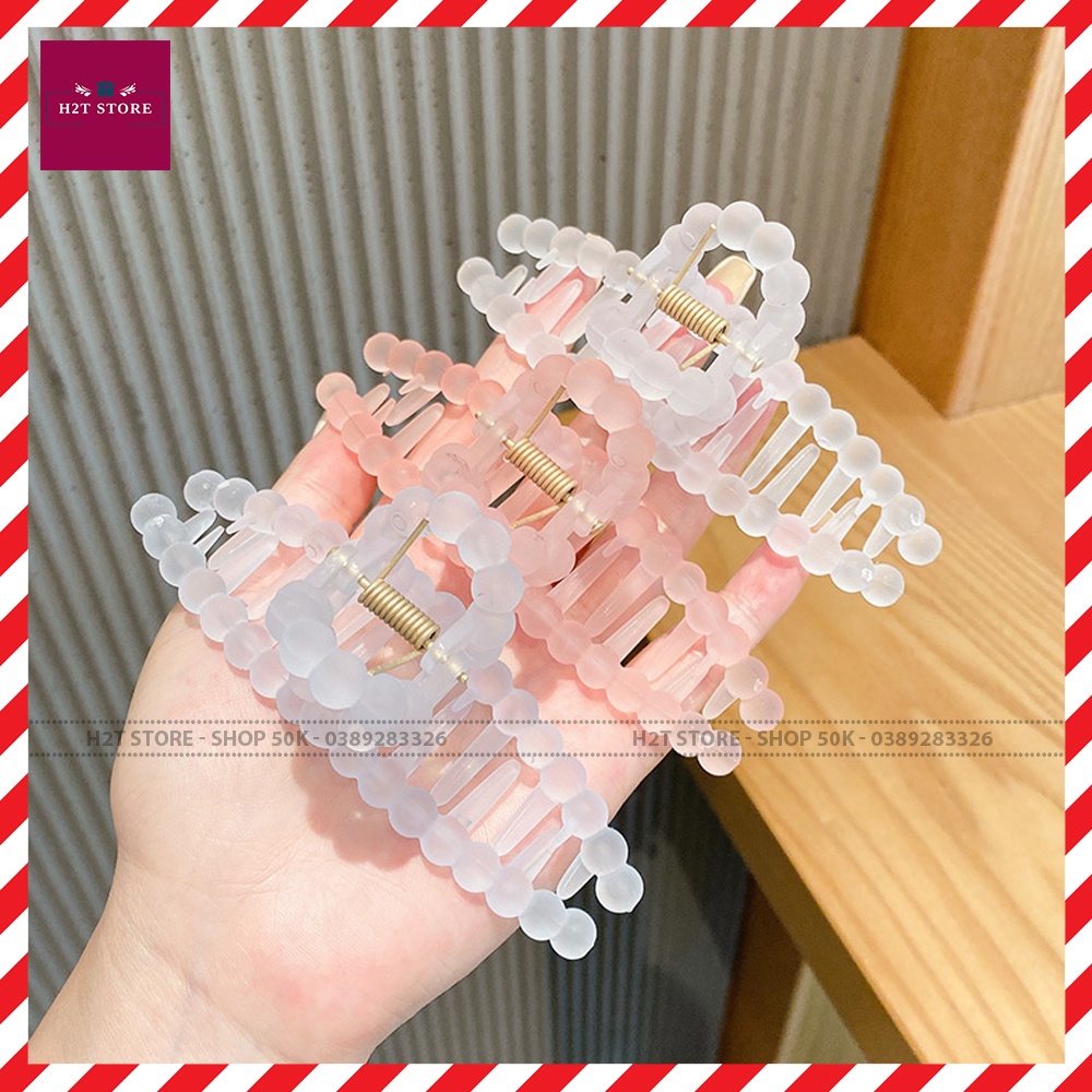 Kẹp Tóc Trong Suốt Cỡ Lớn 11cm Phong Cách Hàn Quốc Nhiều Màu Sắc Tùy Chọn