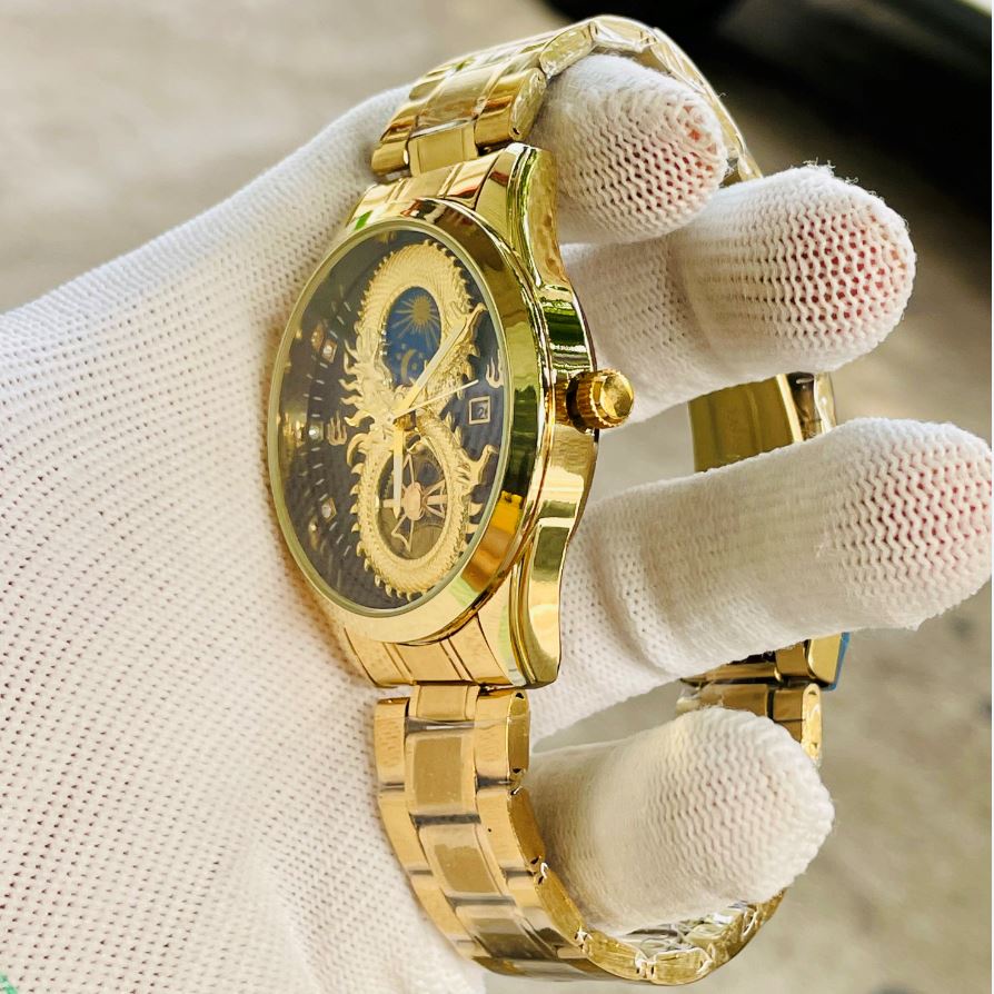 Đồng hồ nam fngeen chính hãng dây thép cao cấp mặt rồng đẹp