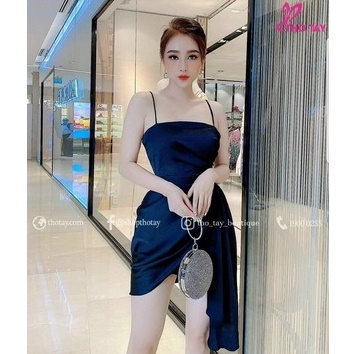 Đầm váy nữ ôm body 2 dây xếp bèo sexy quyến rũ thời trang nữ cho quý cô dự tiệc sang chảnh