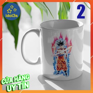 [6 mẫu] Cốc sứ in hình Songoku Super Sayan - Dragon Ball (7 Viên Ngọc Rồng) - Phần 1