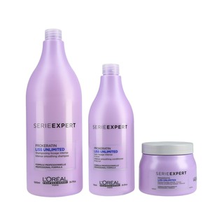 Dầu gội cho tóc duỗi L'Oreal Liss Unlimited 1500ml