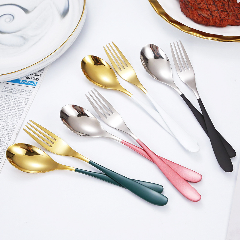 Muỗng / Nĩa Bằng Thép Không Gỉ 304 Không Độc Hại