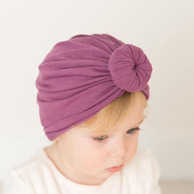 Khăn turban nhiều màu trùm đầu cho em bé